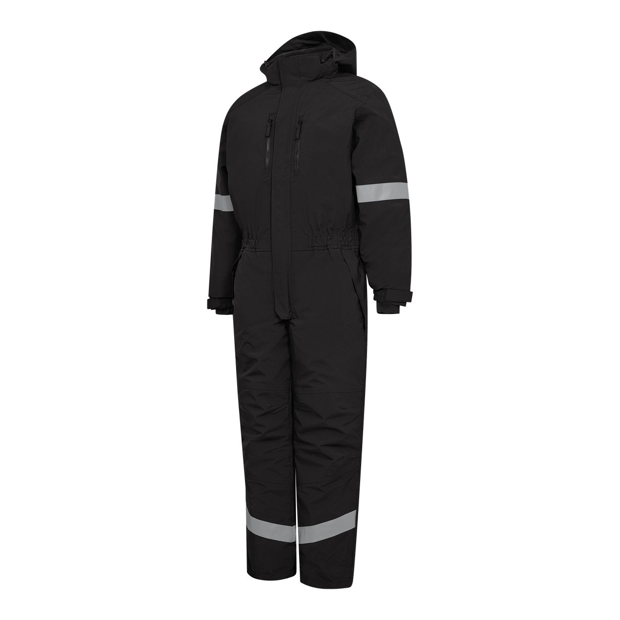 ENGEL Extend Winteroverall mit Reflexstreifen in Schwarz, Größe XS