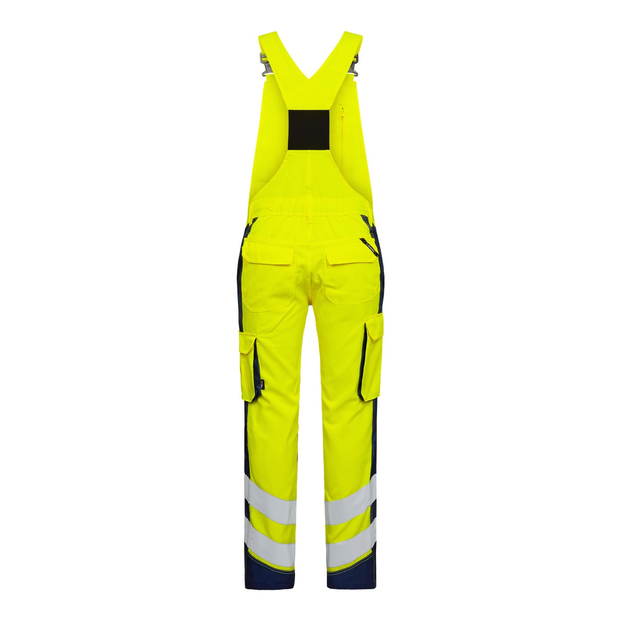 ENGEL Safety Light Latzhose in Gelb/Blue Ink, Größe 106