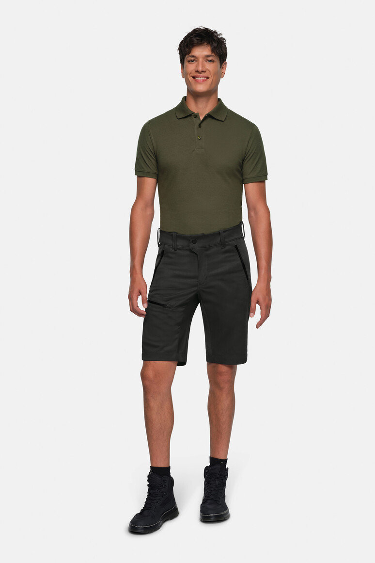 HAKRO 713 PERFORMANCESHORTS X-STRETCH in Karbongrau, Größe 3XL