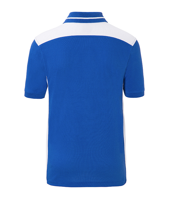 Men's Workwear Polo - COLOR - "JN858" in Royal/White, Größe 6XL - Daiber