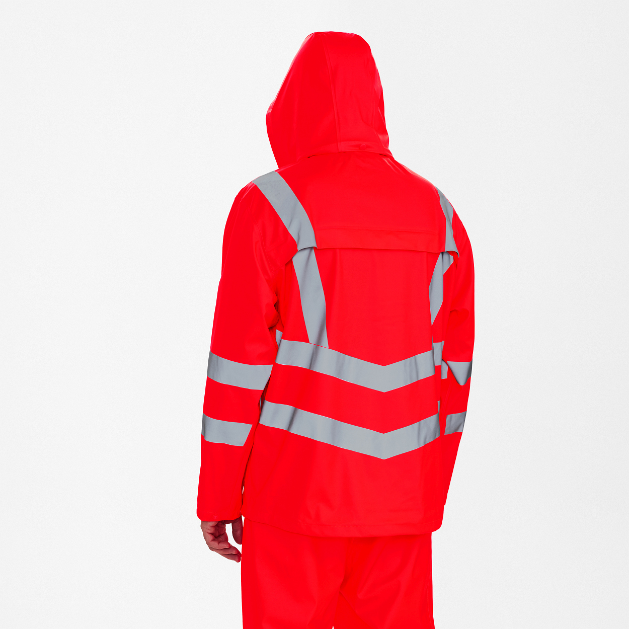 ENGEL Safety Regenjacke in Rot, Größe XS