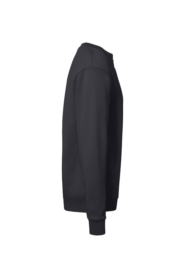 HAKRO 570 Sweatshirt Bio-Baumwolle GOTS in Karbongrau, Größe 6XL