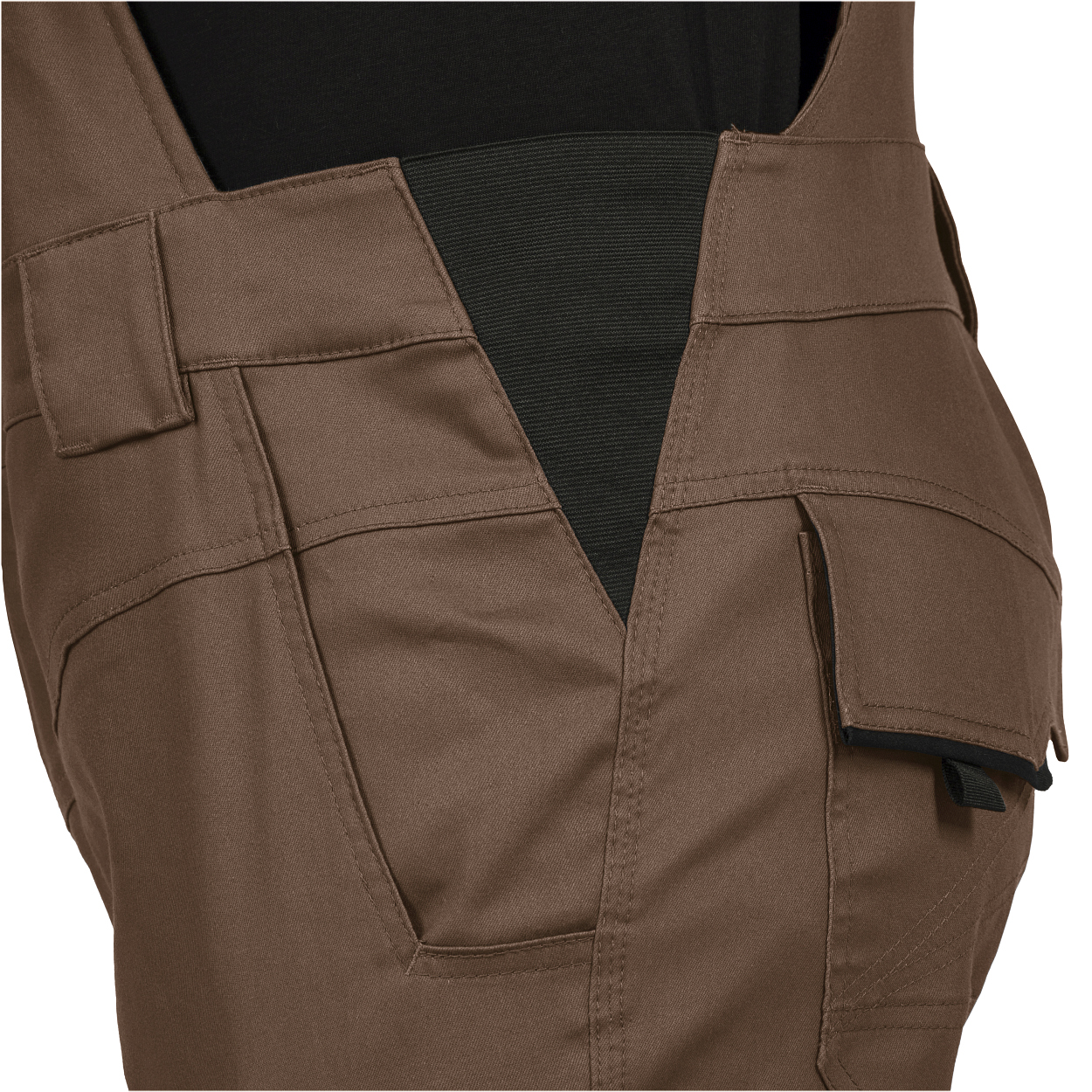 Latzhose Flex Line Haselnuss/Schwarz FLEXL, Gr. 98 von Leibwächter