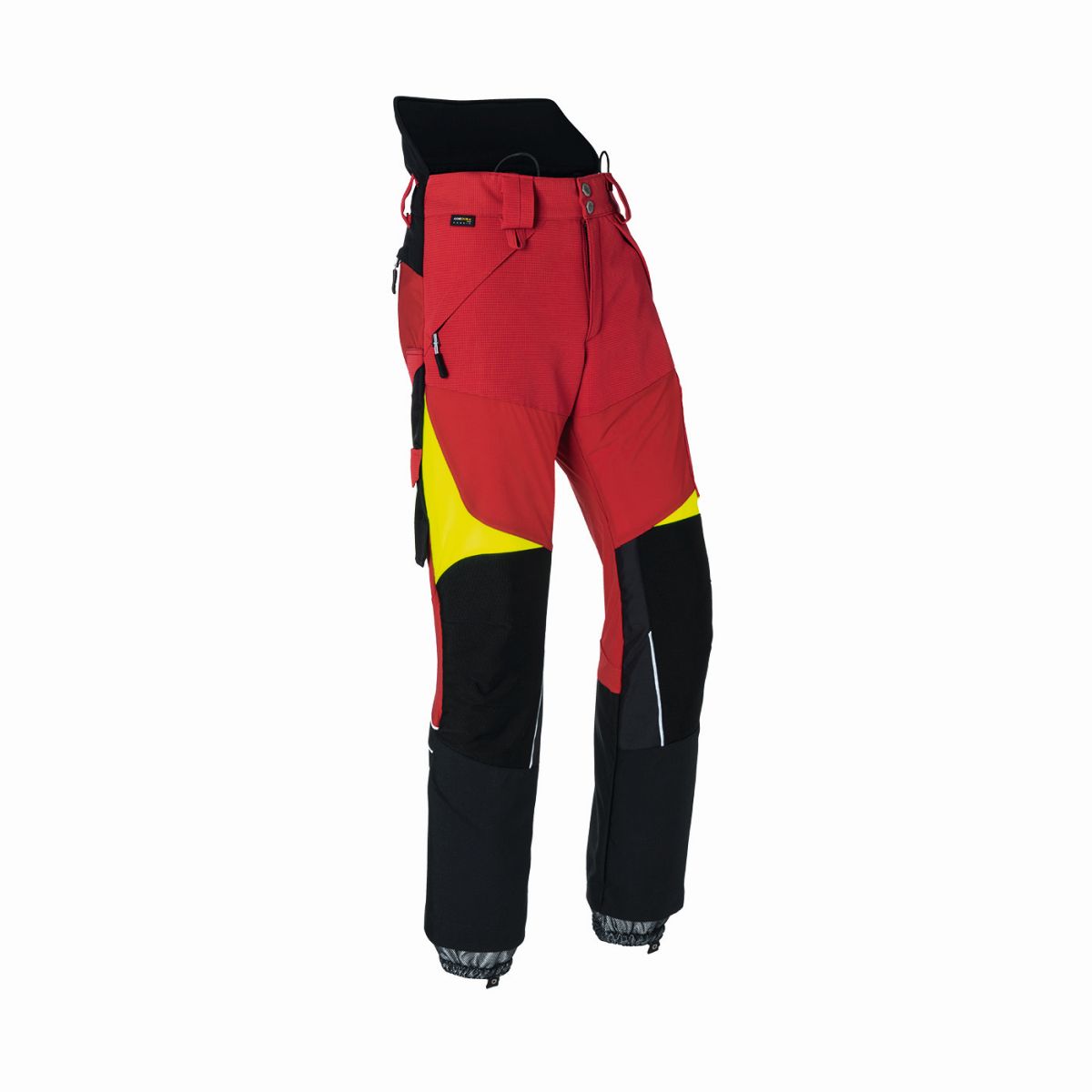 KÜBLER FOREST Schnittschutzhose Pro PSA 3 in Rot / Warngelb, Größe L-89