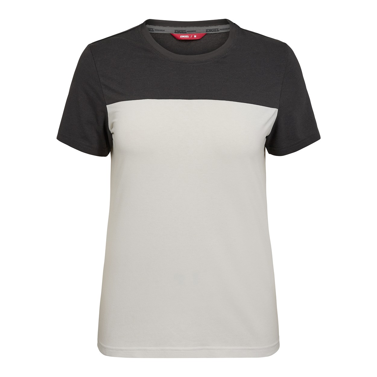 ENGEL Entire Damen T-Shirt in Bone White / Anthracite Grey, Größe XS