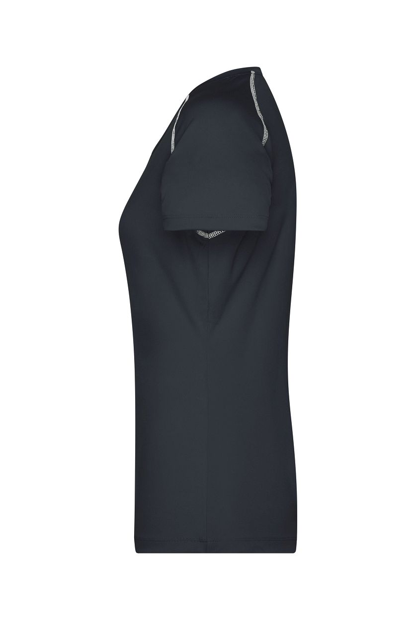 Ladies' Sports T-Shirt "JN495" in Black/White, Größe 2XL - Daiber