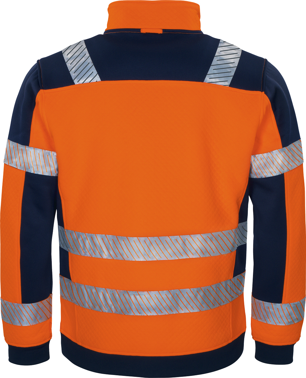 Warnschutz-Kontrast-Innenjacke leuchtorange-marine in Gr. XXL von Vizwell