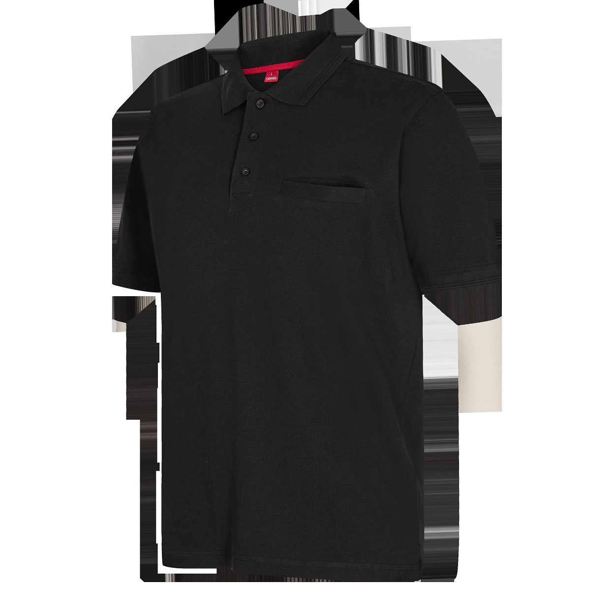 ENGEL Extend Poloshirt mit Brusttasche in Schwarz, Größe XS