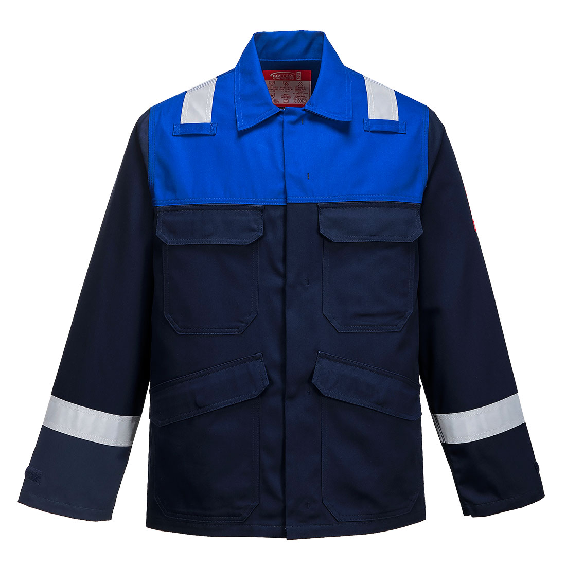 Bizflame Plus Jacke FR55 in Navy / Royal, Größe 3XL von Portwest