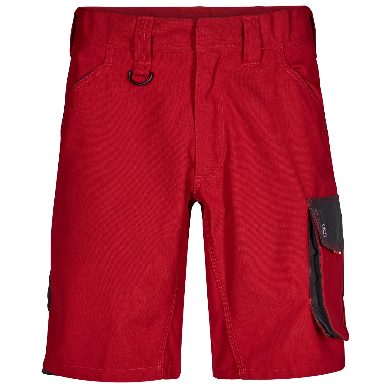 ENGEL Galaxy Arbeitsshorts in Tomato Red/Anthrazit Grau, Größe 54