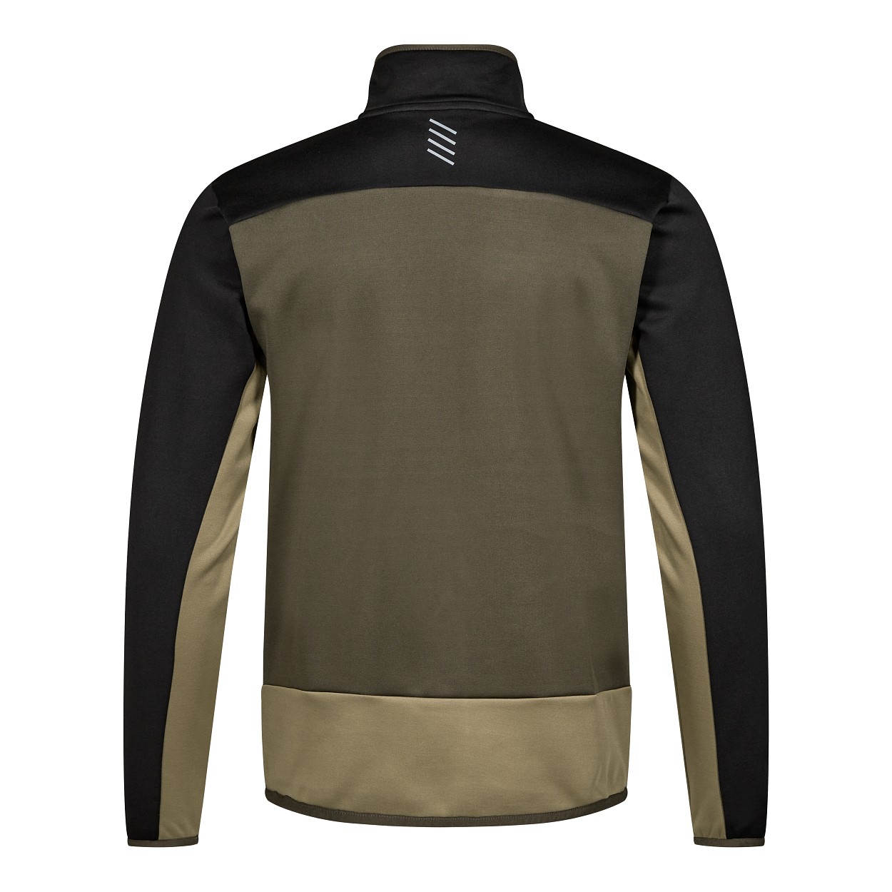 ENGEL Entire Midlayer-Cardigan in Forest Green/Schwarz, Größe XS