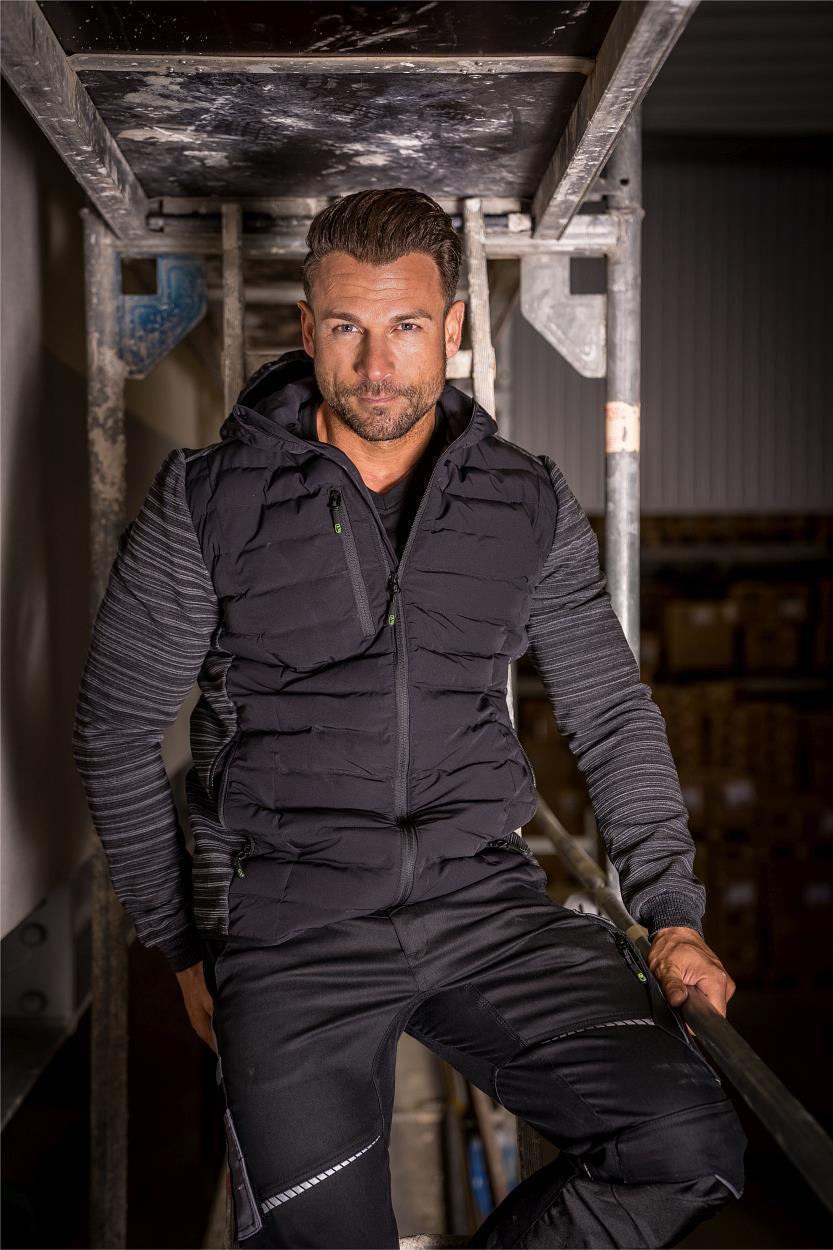 Herren Hybridjacke Casual Line Schwarz CAHYJ, Gr. 2XL von Leibwächter