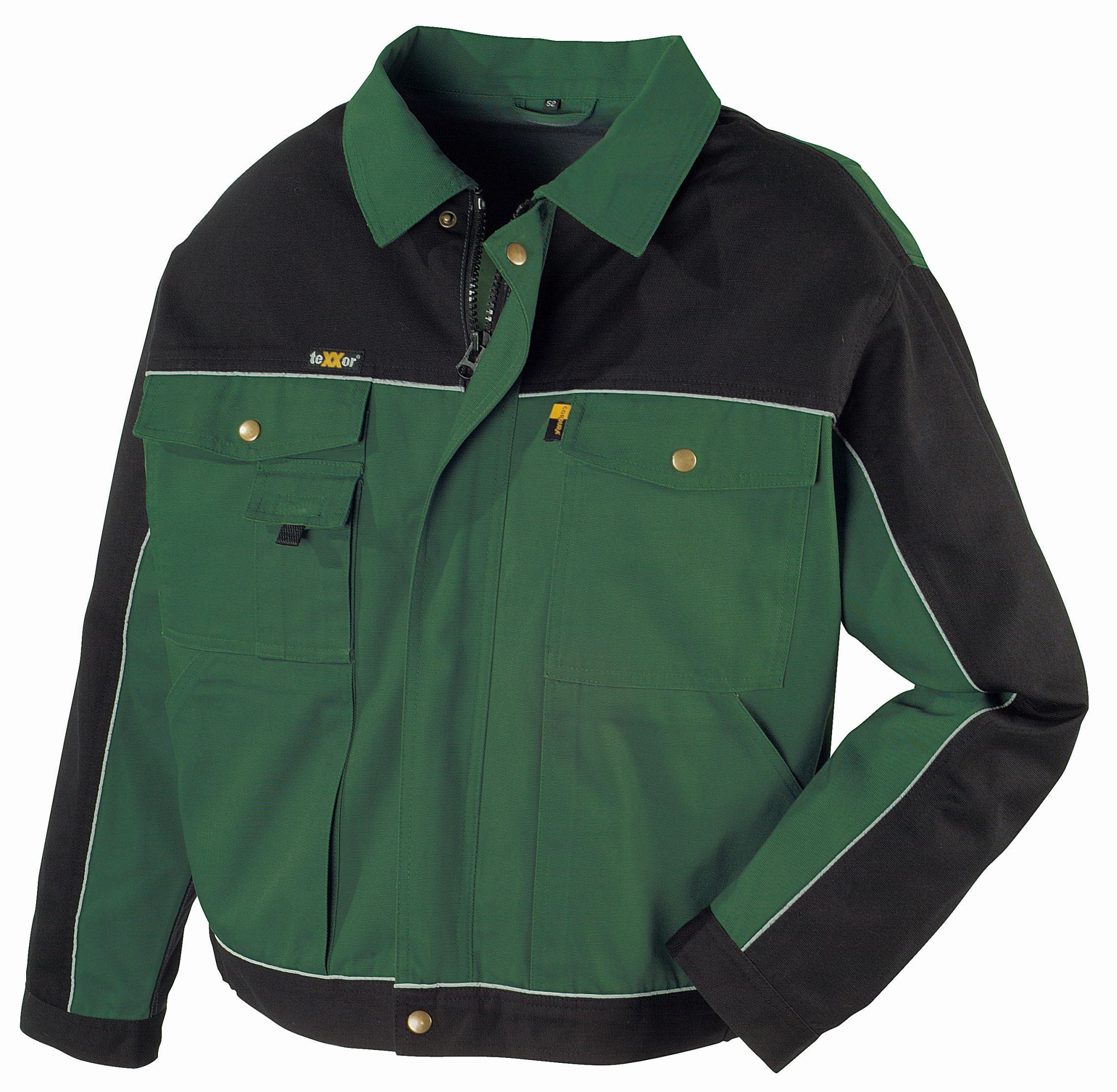 teXXor® Canvas (320 g/m²) Bundjacke RIO in Grün, Größe XL