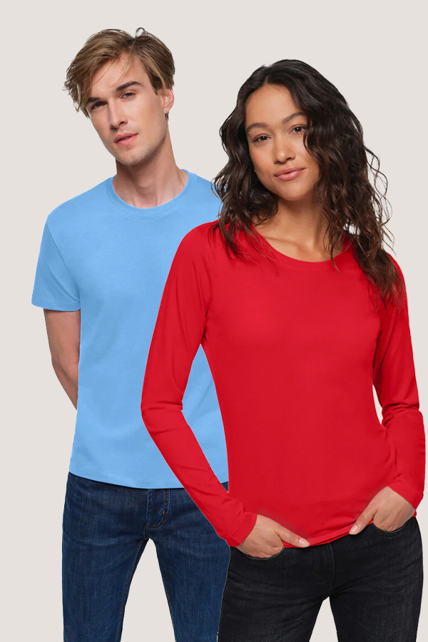 HAKRO T-Shirts und Langarmshirts aus 100% Baumwolle