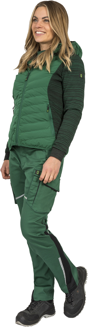 Damen-Hybridjacke CADHYJ01 Casual Line in Grün, Gr. 52 von Leibwächter