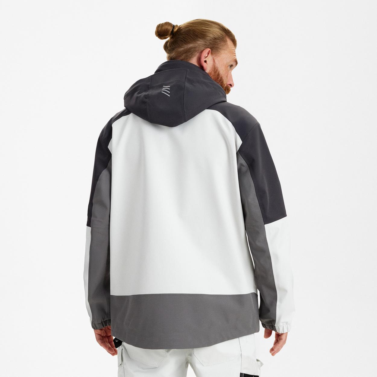 ENGEL Entire Shelljacke in Bone White / Anthracite Grey, Größe XS