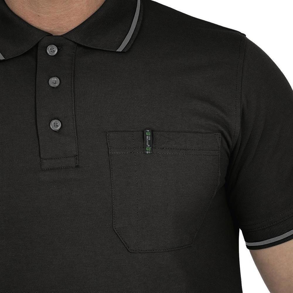 Polo-Shirt "Jens" Flex Line Schwarz FLEXU, Gr. 2XL von Leibwächter