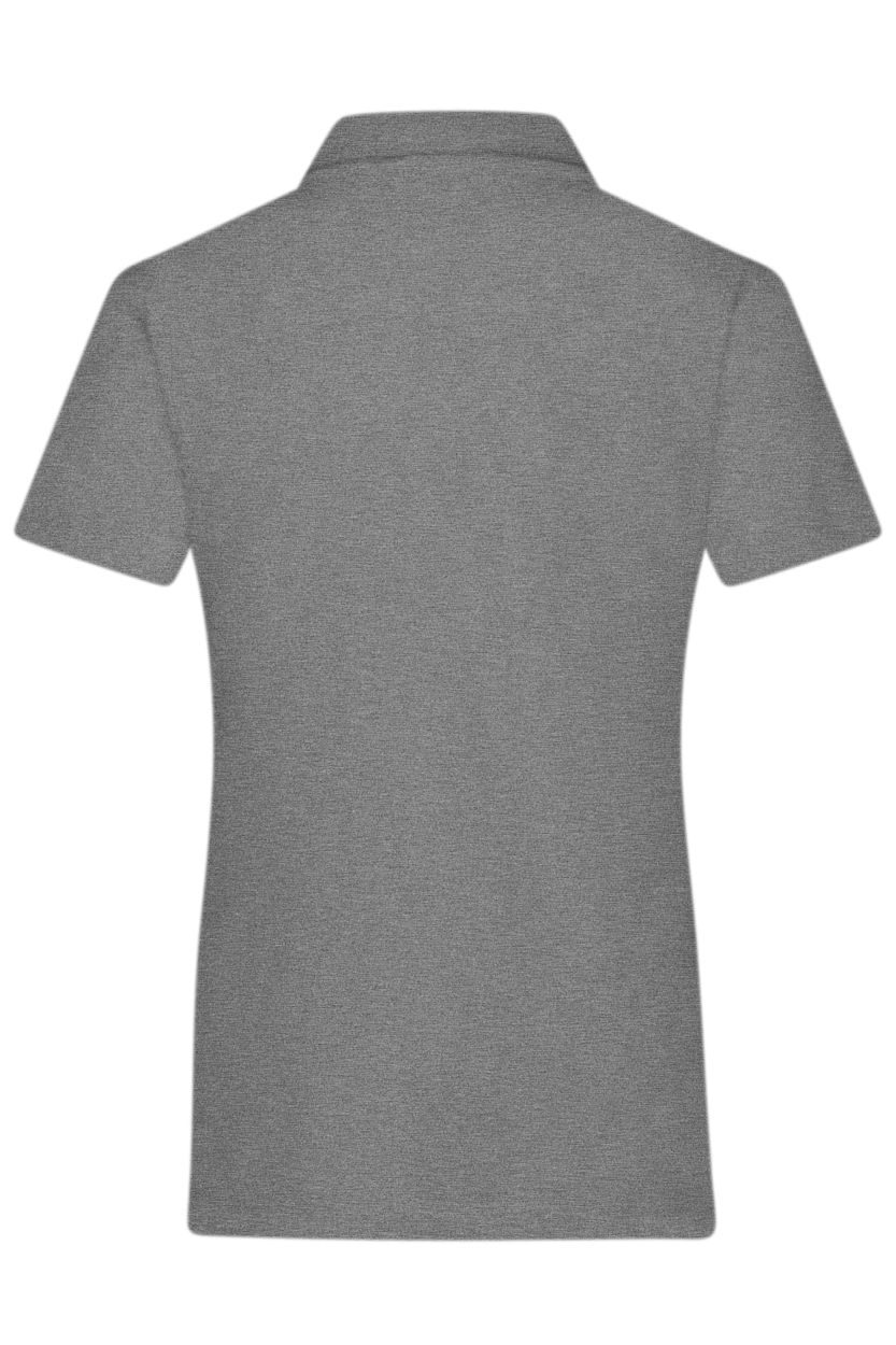 Ladies' Plain Polo "JN969" in Light-Melange/Black, Größe 2XL - Daiber