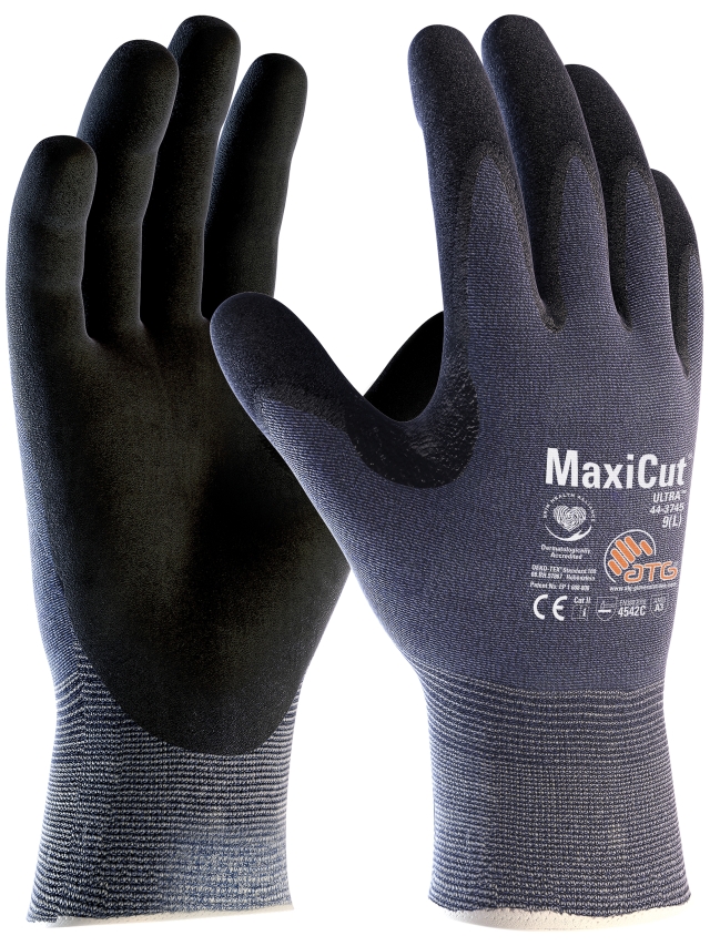 MaxiCut® Ultra™ Schnittschutz-Strickhandschuhe (44-3745) in Blau, Größe 5