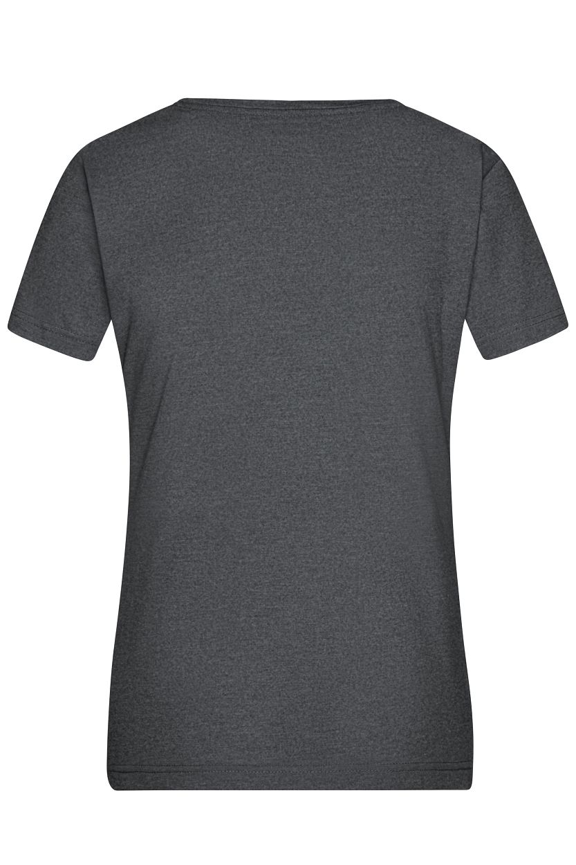 Ladies' Heather T-Shirt "JN973" in Black-Melange, Größe 2XL - Daiber