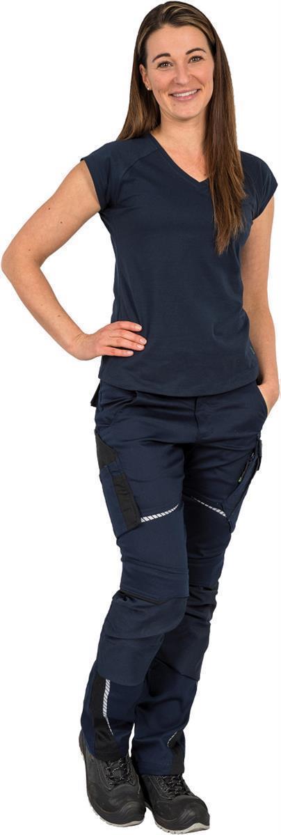 Damen T-Shirt "Lisa" Flex Line Marine FLXDT, Gr. 52 von Leibwächter