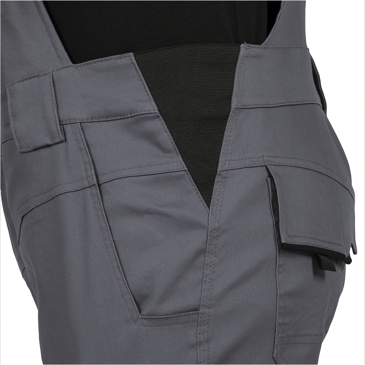 Latzhose Flex Line Grau/Schwarz FLEXL, Gr. 98 von Leibwächter