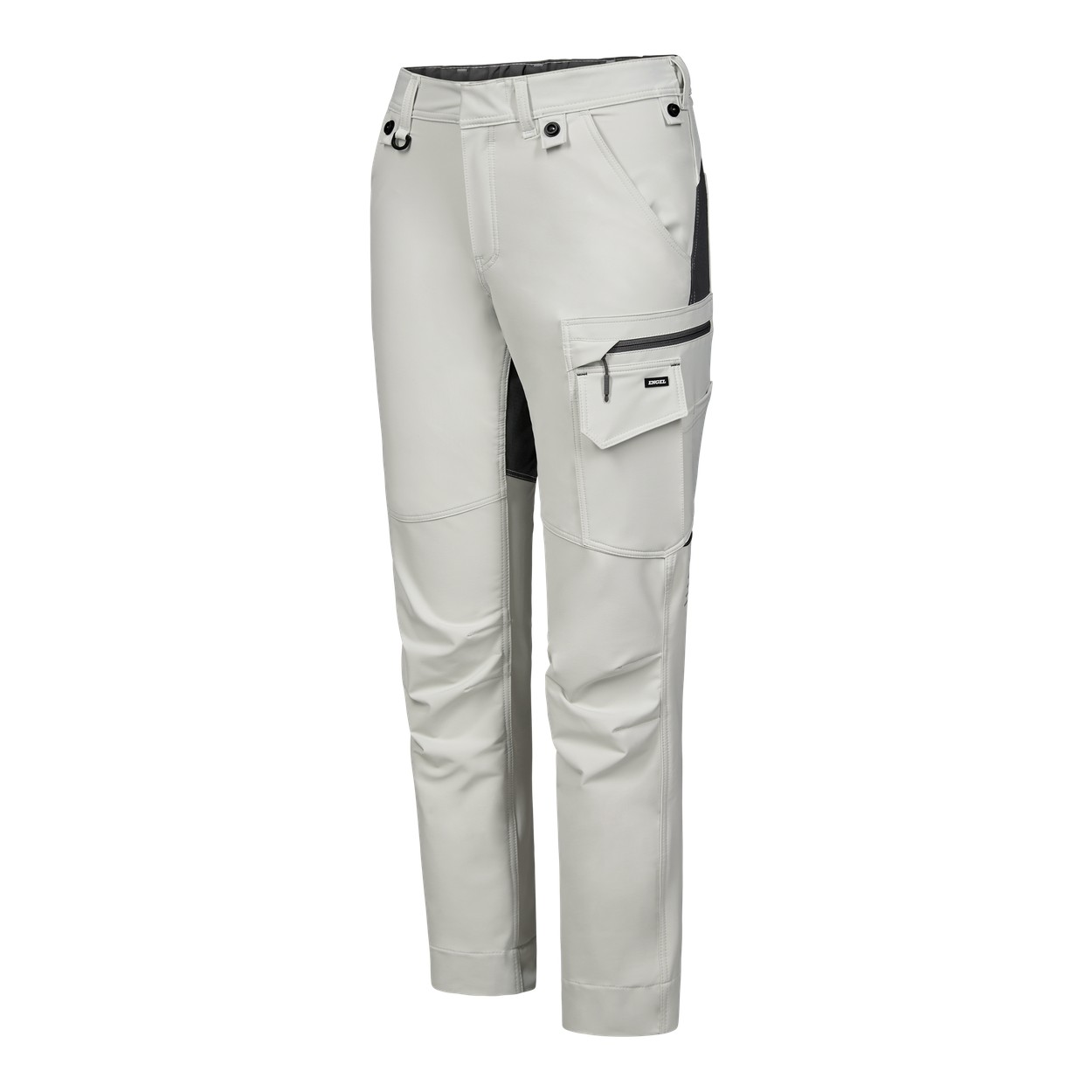 ENGEL Entire Damen Servicehose mit 4-Wege Stretch in Bone White / Anthracite Grey, Größe 48