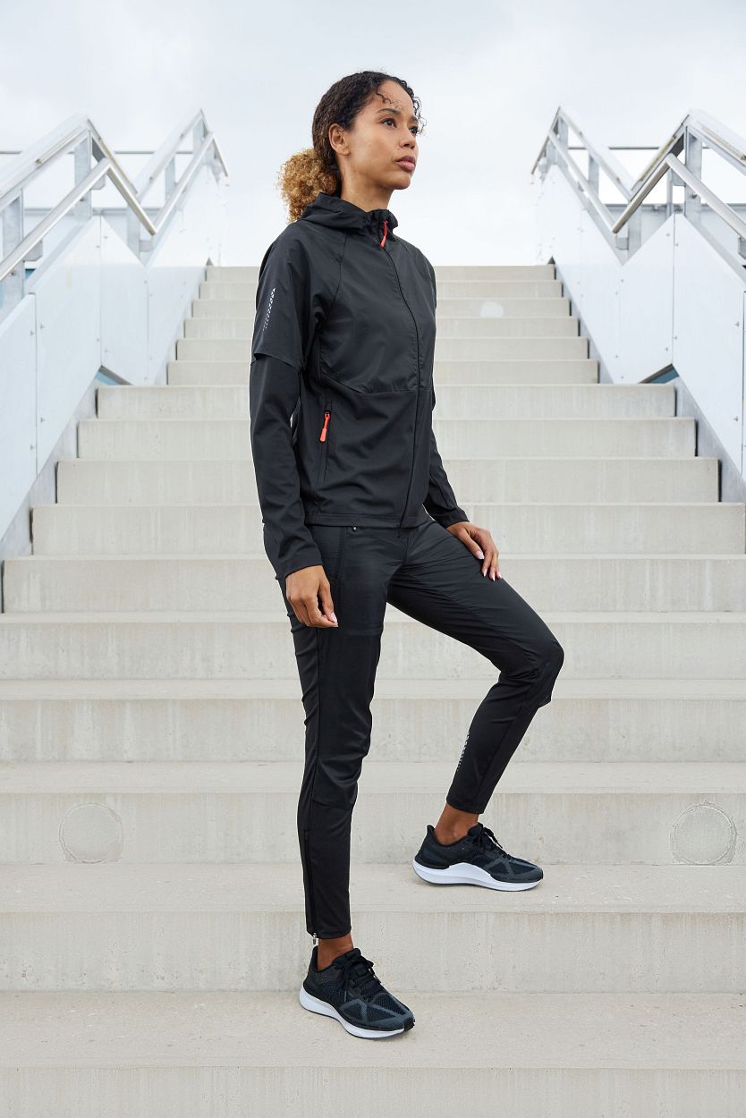 Ladies' Running Jacket "JN1389" in Black, Größe 2XL - Daiber