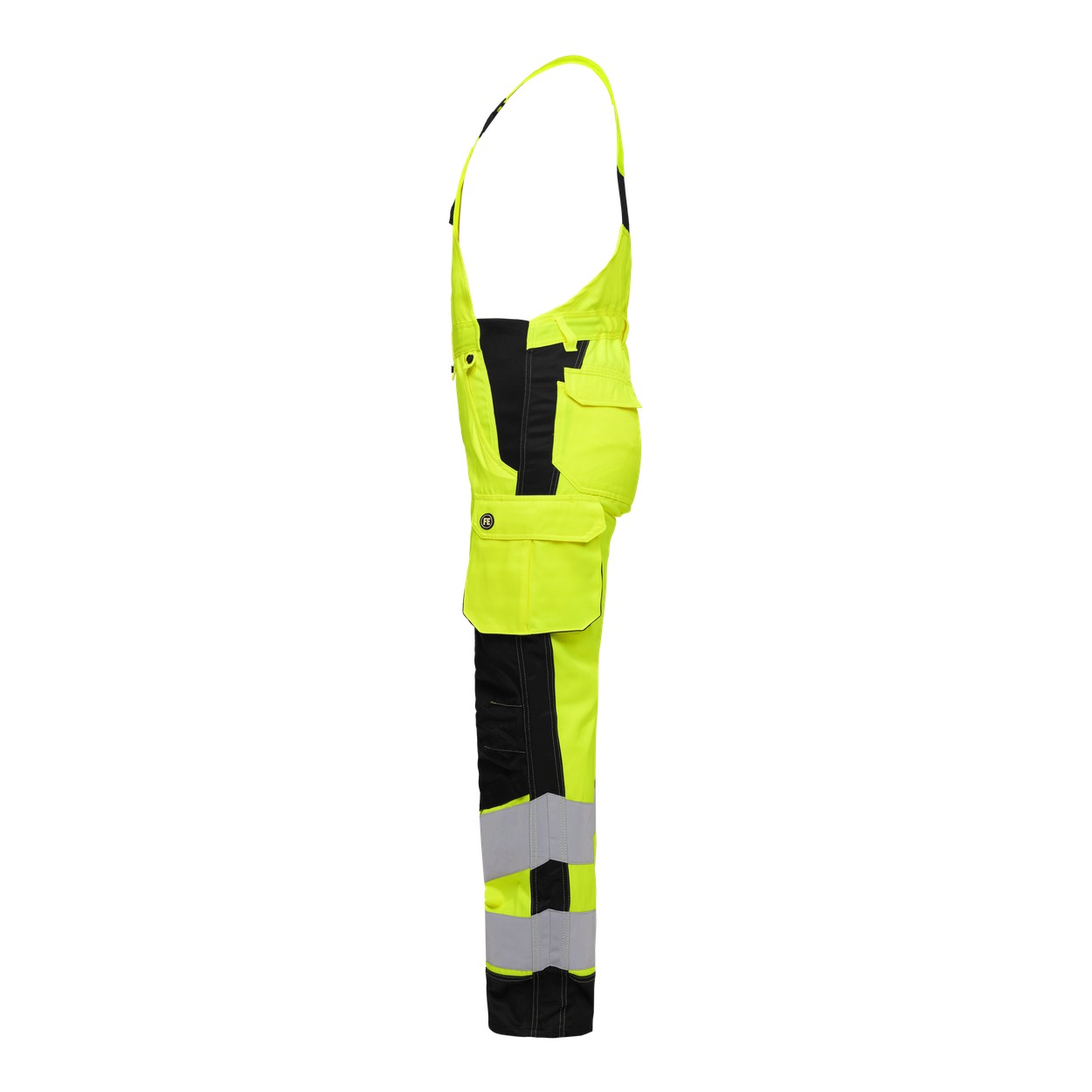 ENGEL Safety Light Damen Latzhose in Gelb/Schwarz, Größe 48