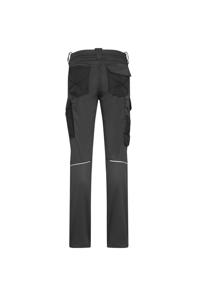 HAKRO 714 DAMEN WORKER-PERFORMANCEHOSE X-STRETCH ECO in Karbongrau, Größe 3XL