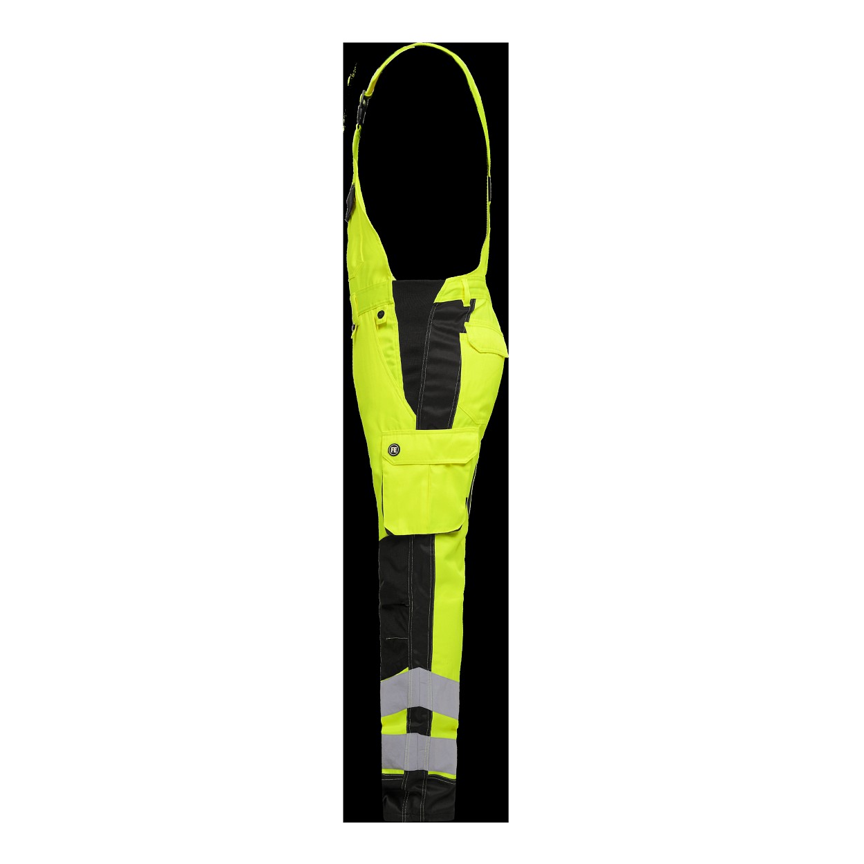 ENGEL Safety Light Latzhose in Gelb/Schwarz, Größe 60