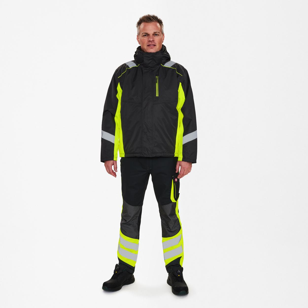 ENGEL Cargo Winterjacke in Schwarz/Gelb, Größe XS