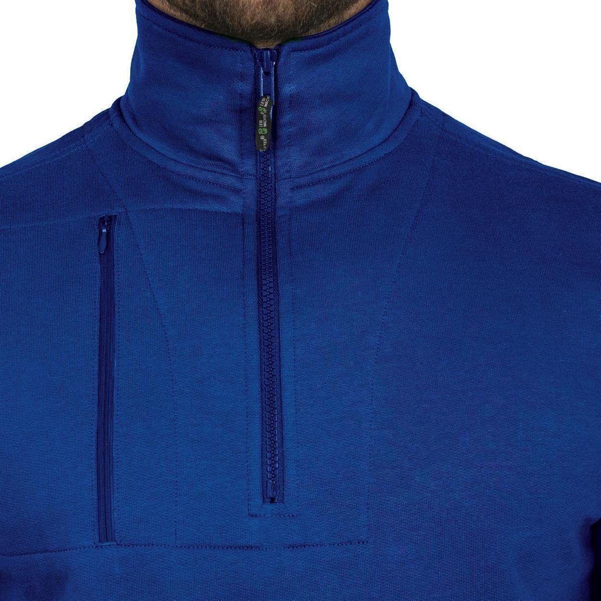 Zip-Sweater "Paul" Flex Line Kornblau FLEXR, Gr. 2XL von Leibwächter