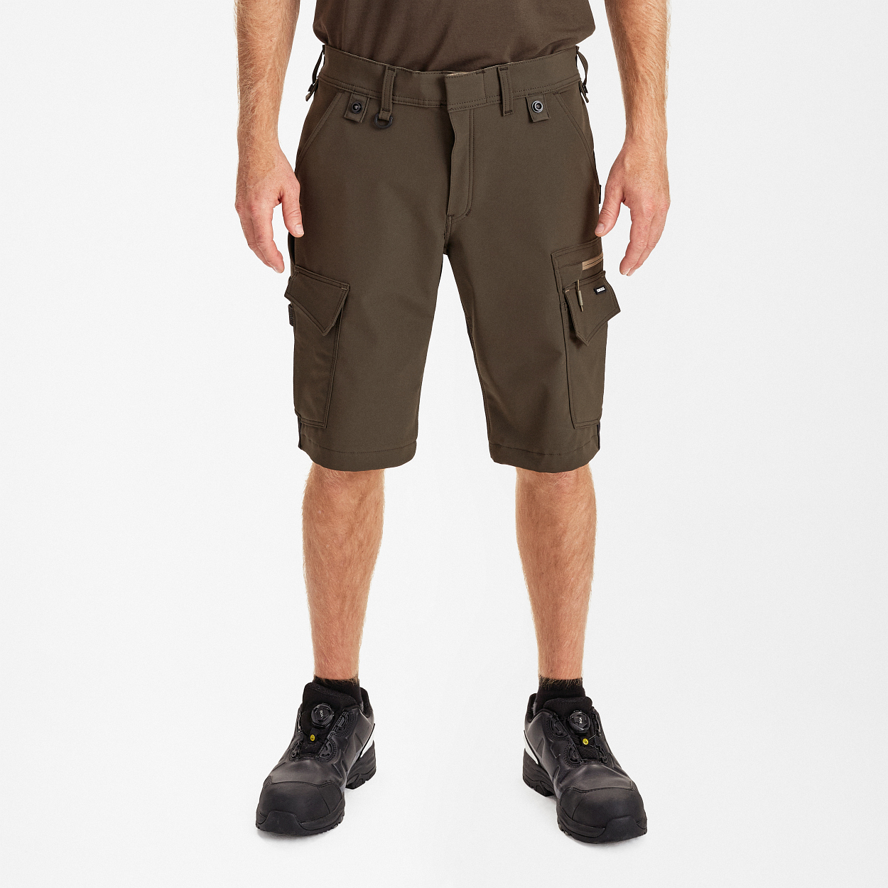 ENGEL Entire Shorts mit 4-Wege-Stretch in Forest Green/Schwarz, Größe 54