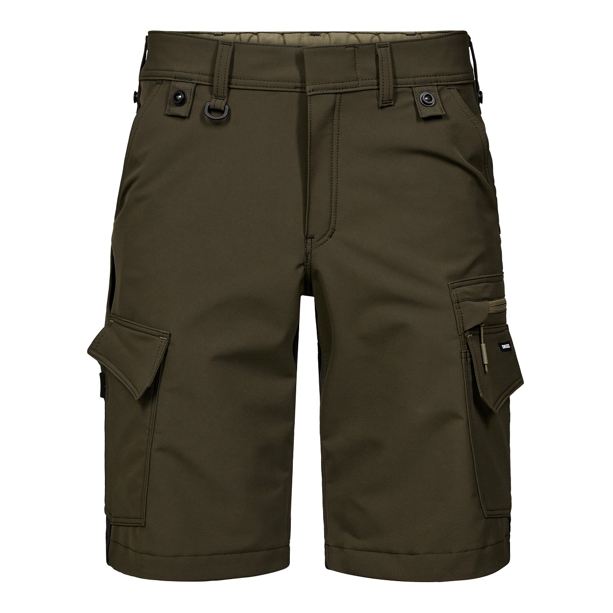 ENGEL Entire Shorts mit 4-Wege-Stretch in Forest Green/Schwarz, Größe 54