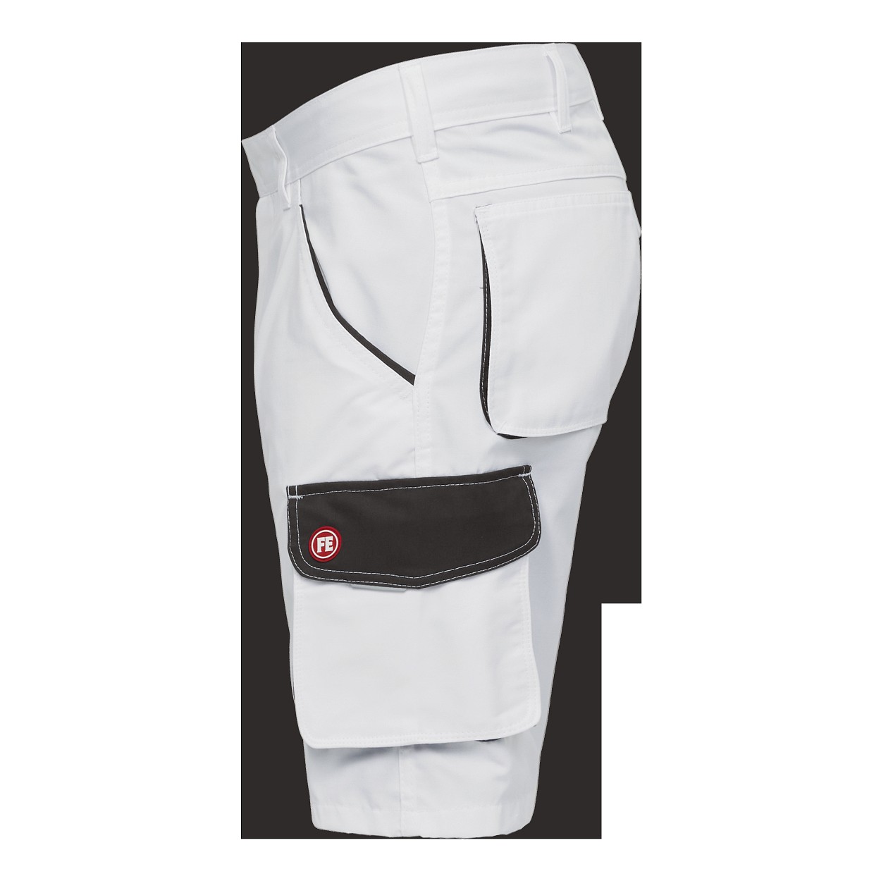 ENGEL Galaxy Light Arbeitsshorts in Weiss/Anthrazit Grau, Größe 54