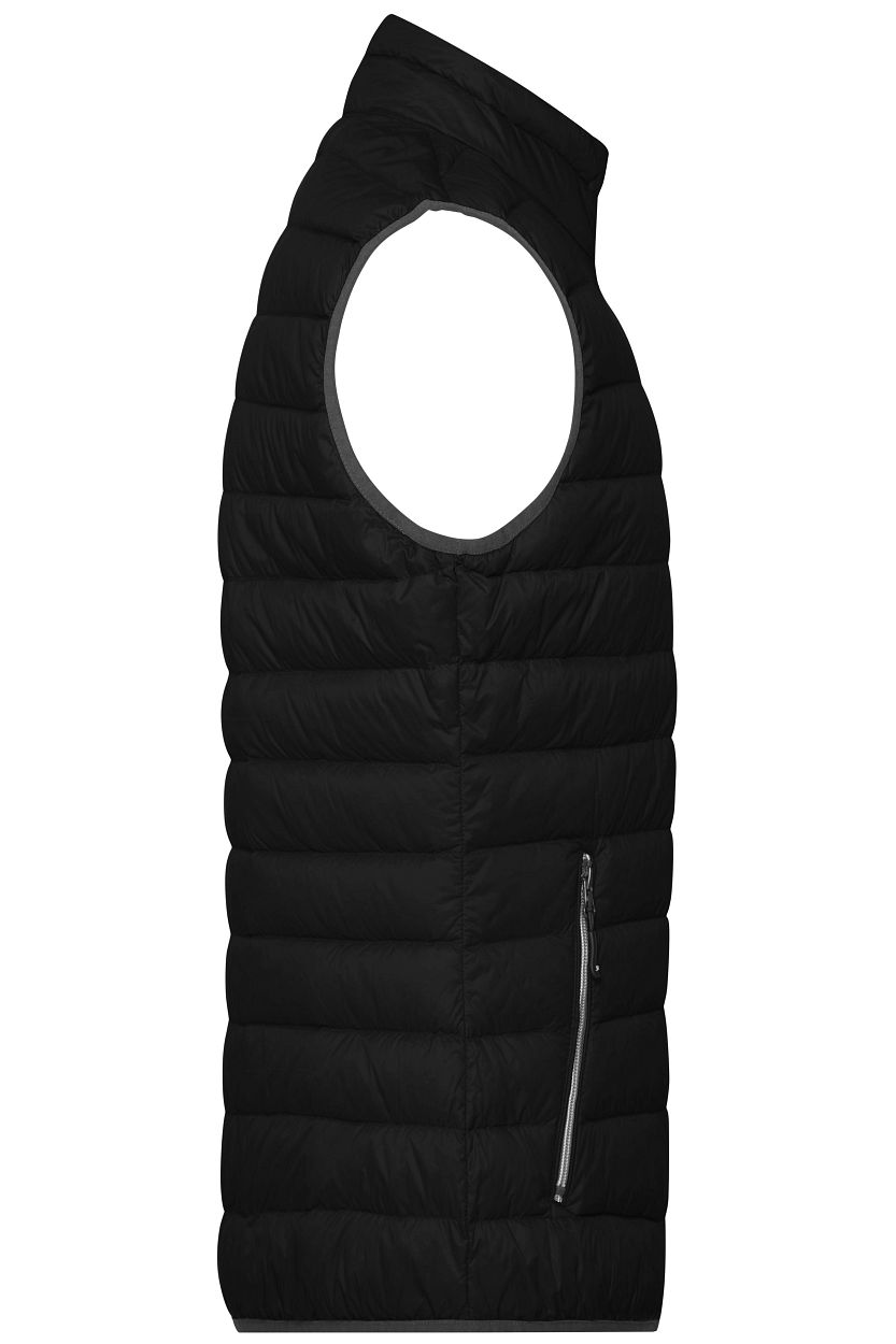 Men's Down Vest "JN1138" in Black/Silver, Größe 3XL - Daiber