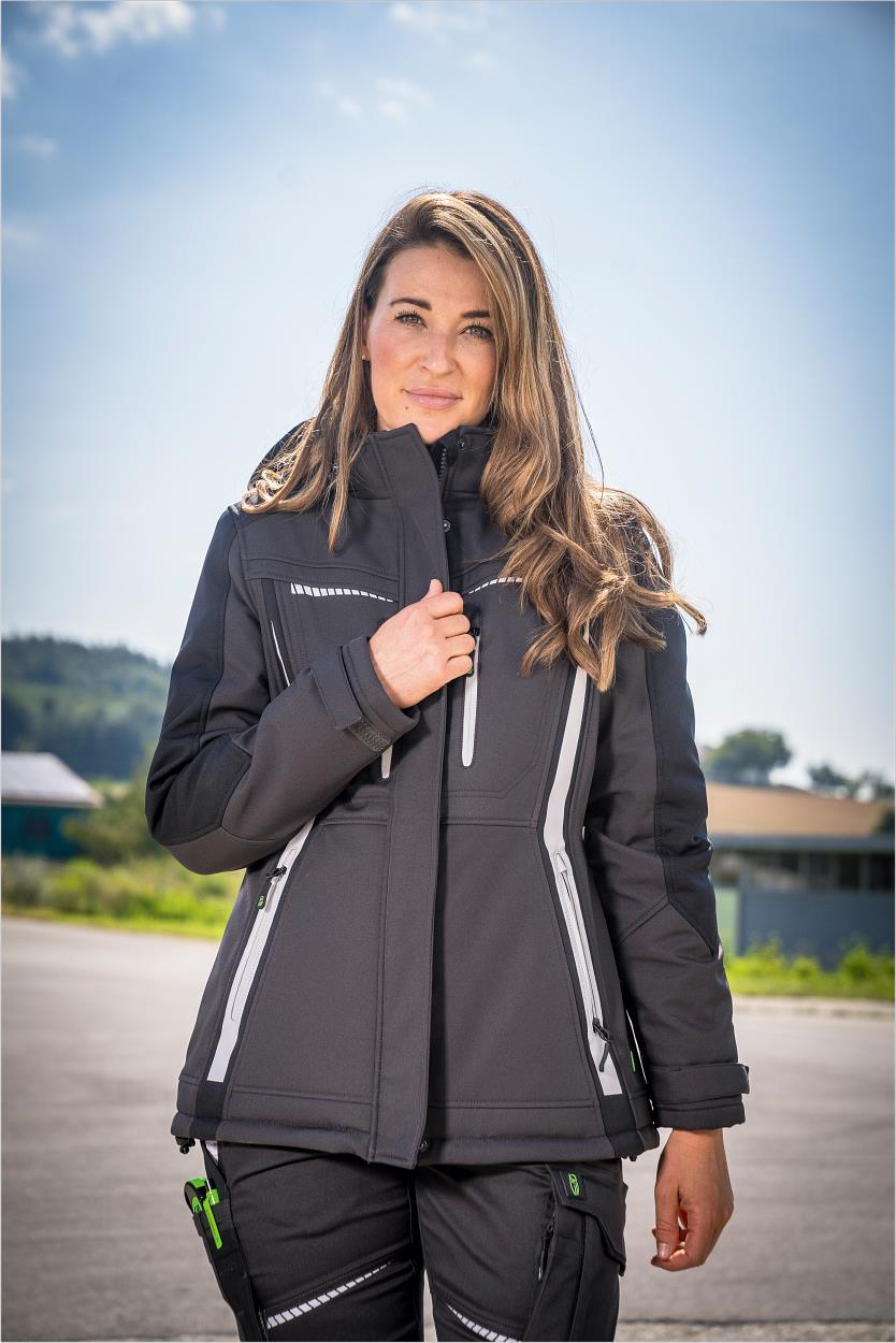 Bundhose ohne Knietaschen FLXDHO28 Flex Line in Anthrazit/Schwarz, Gr. 36 von Leibwächter