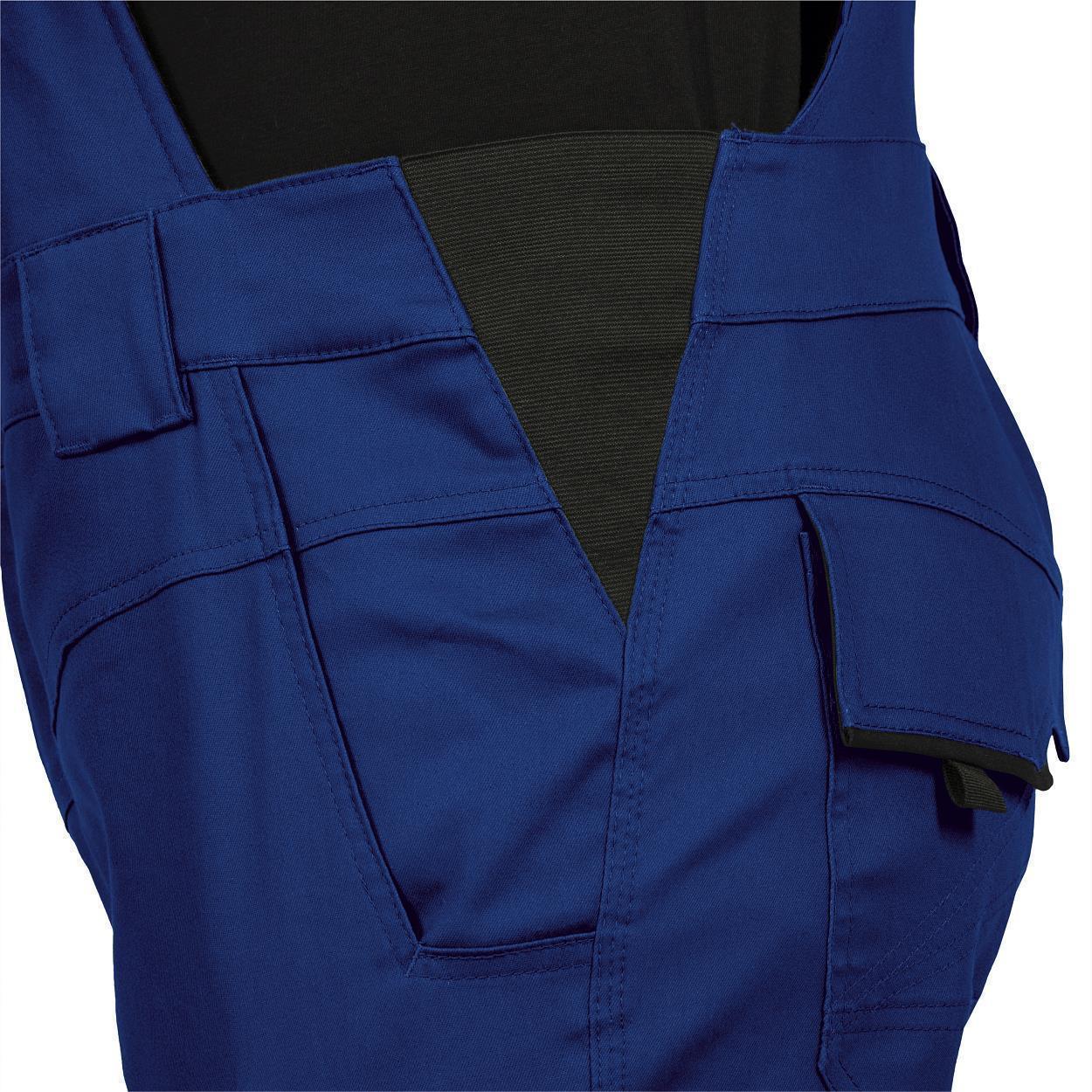 Latzhose FLEXL20 Flex Line in Kornblau/Schwarz, Gr. 70 von Leibwächter