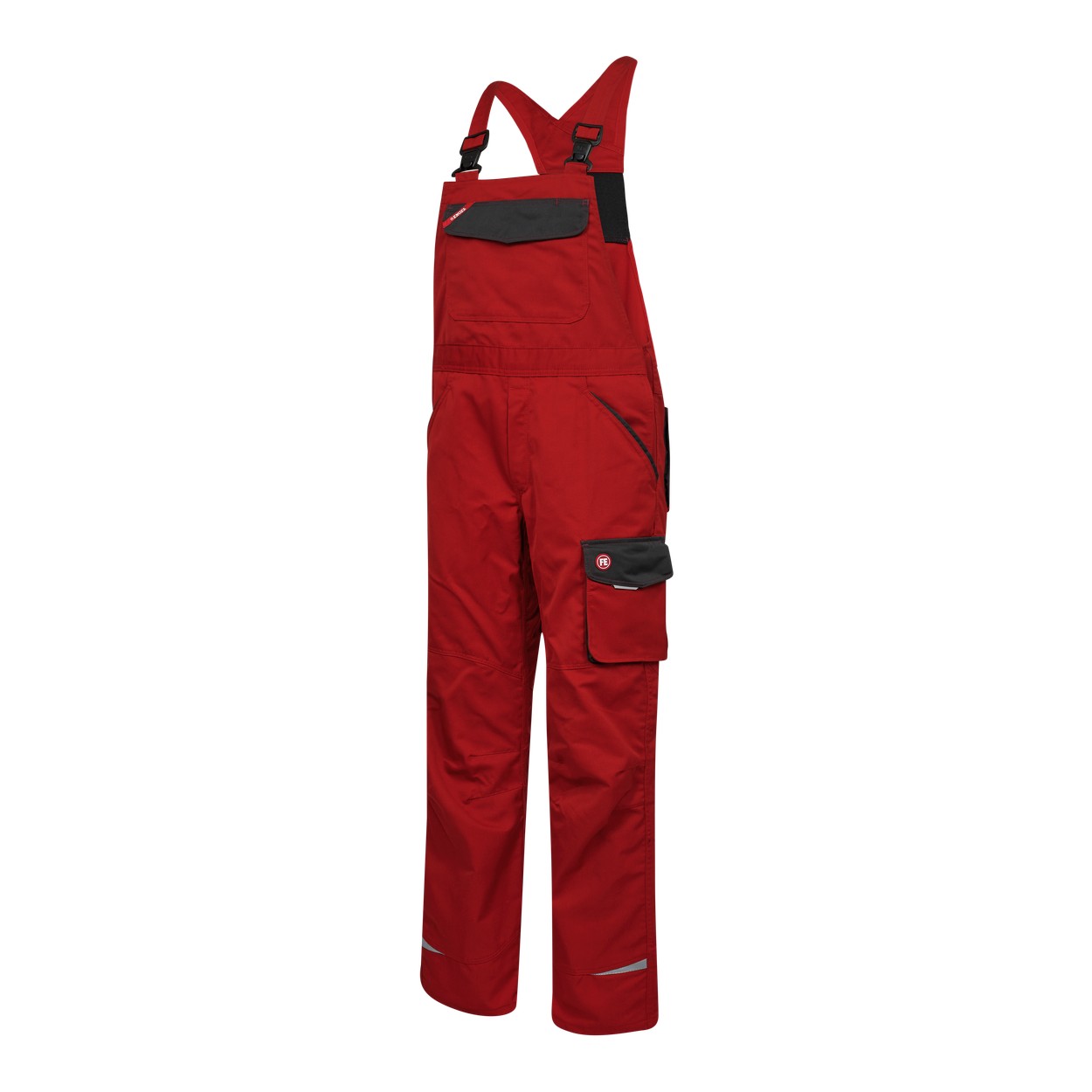 ENGEL Galaxy Light Latzhose in Tomato Red/Anthrazit Grau, Größe 106