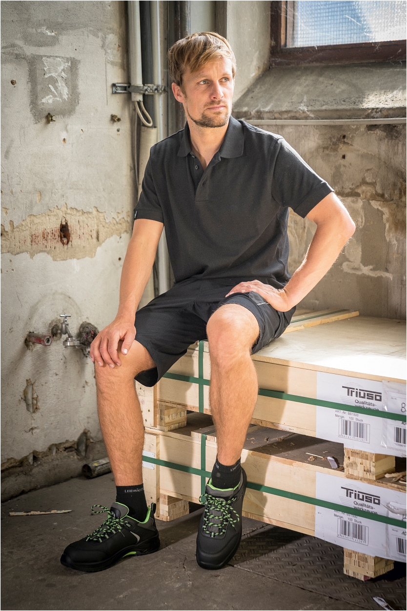 Polo-Shirt Andi LWU05 Classic Line in Schwarz, Gr. 7XL von Leibwächter