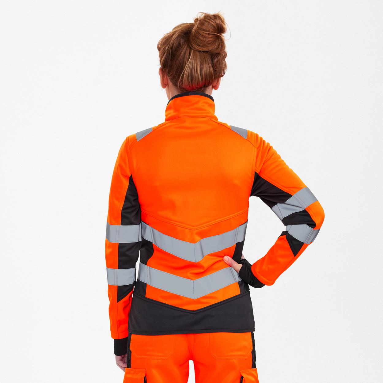 ENGEL Safety Damen Softshelljacke in Orange/Anthrazit Grau, Größe XS