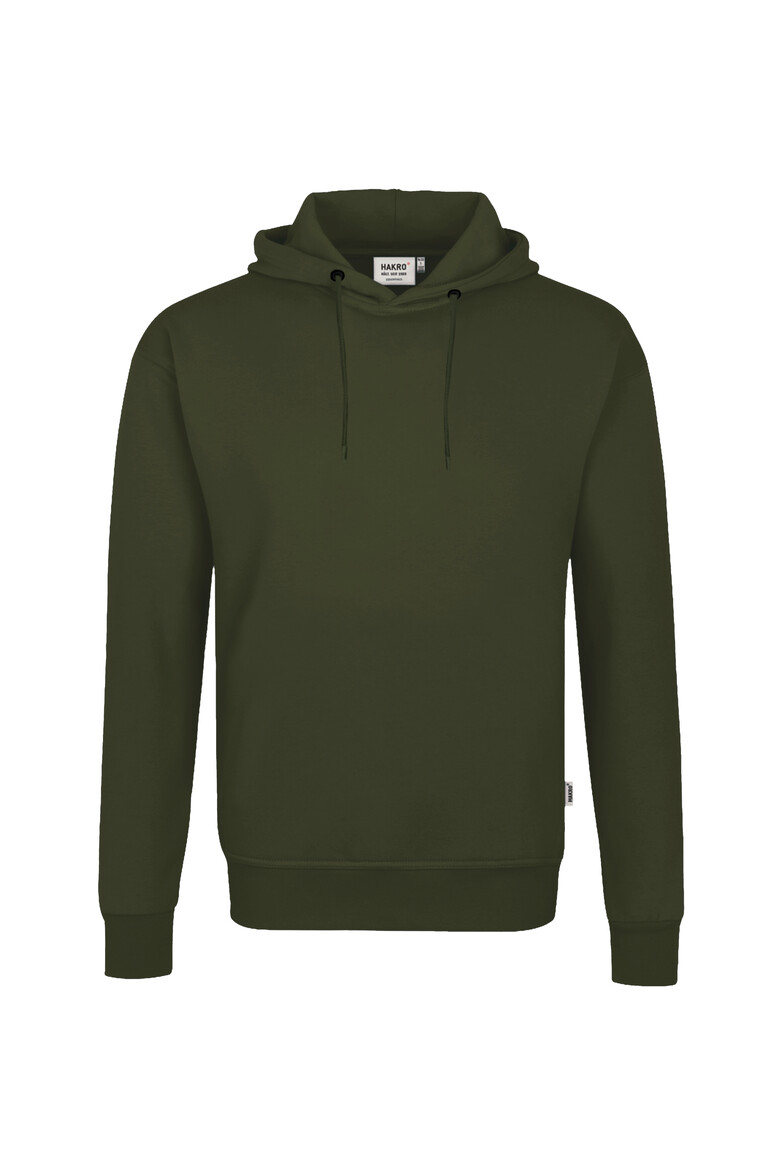 HAKRO 560 Kapuzen-Sweatshirt Bio-Baumwolle GOTS in Olive, Größe 6XL
