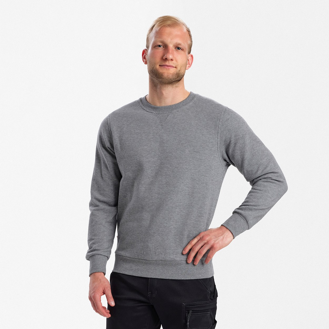 ENGEL Extend Sweatshirt in Graumeliert, Größe XS