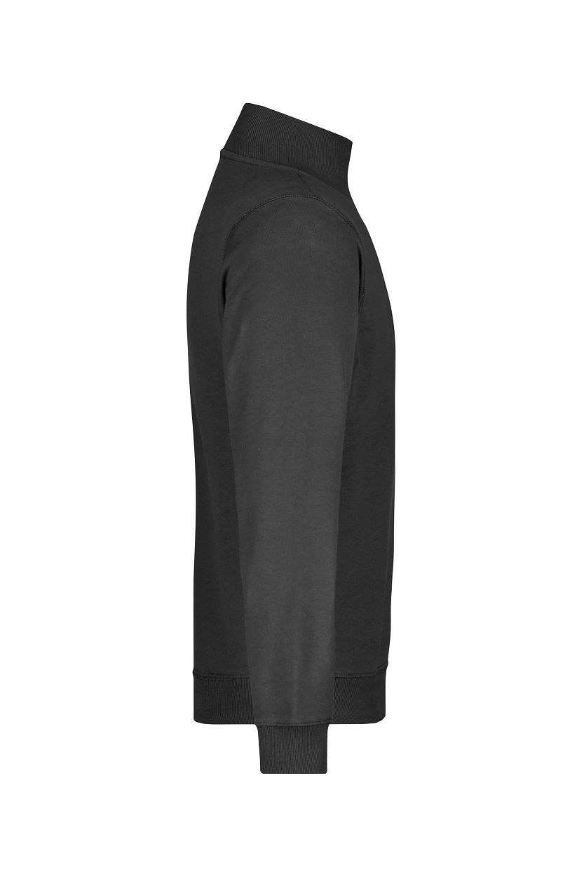 Round-Neck Zip "JN352" in Black, Größe 3XL - Daiber