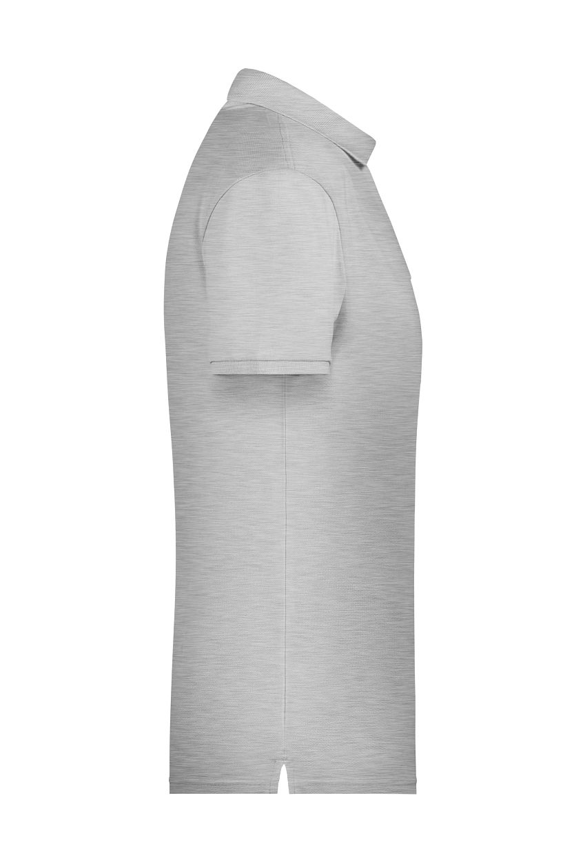 Men's Basic Polo OCS Standard "8010" in Grey-Heather, Größe 3XL - Daiber