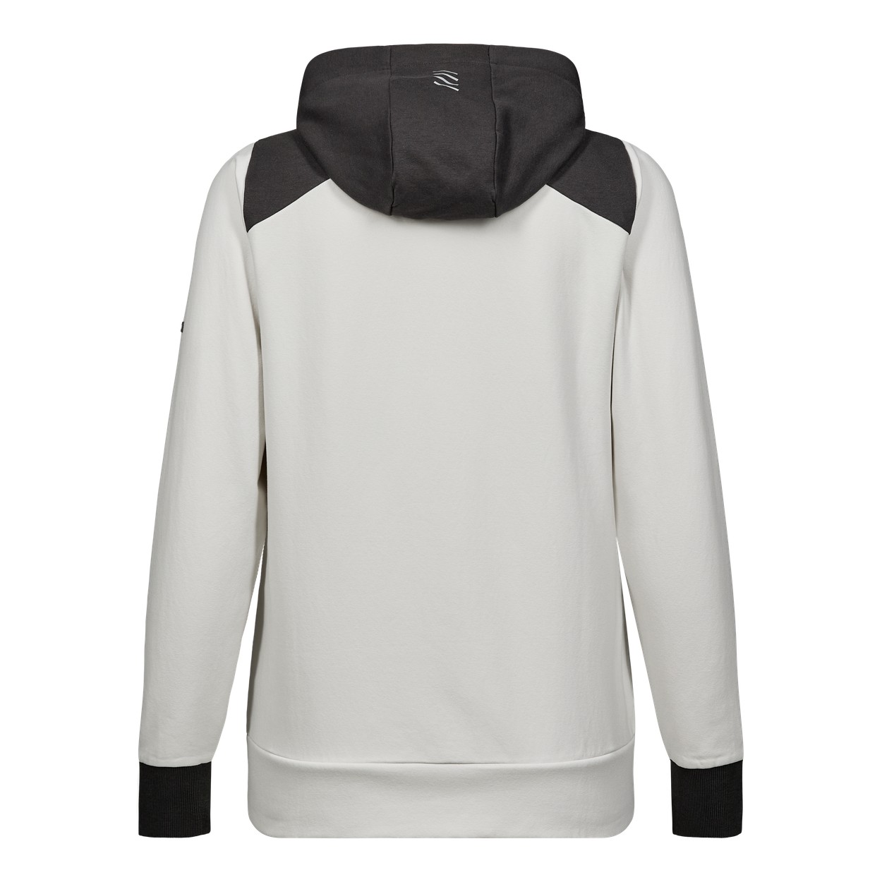 ENGEL Entire Damen Sweatcardigan mit Kapuze in Bone White / Anthracite Grey, Größe XS