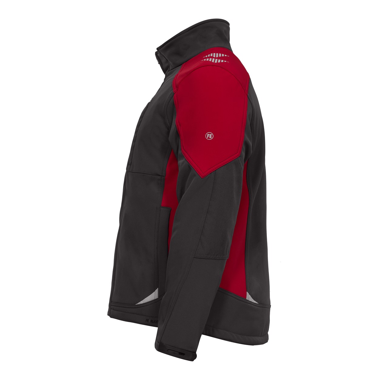 ENGEL Galaxy Softshelljacke in Anthrazit Grau/Tomato Red, Größe XS