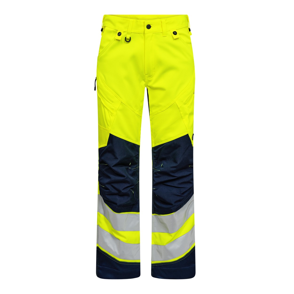 ENGEL Safety Arbeitshose mit 2-Wege-Stretch in Gelb/Blue Ink, Größe 26