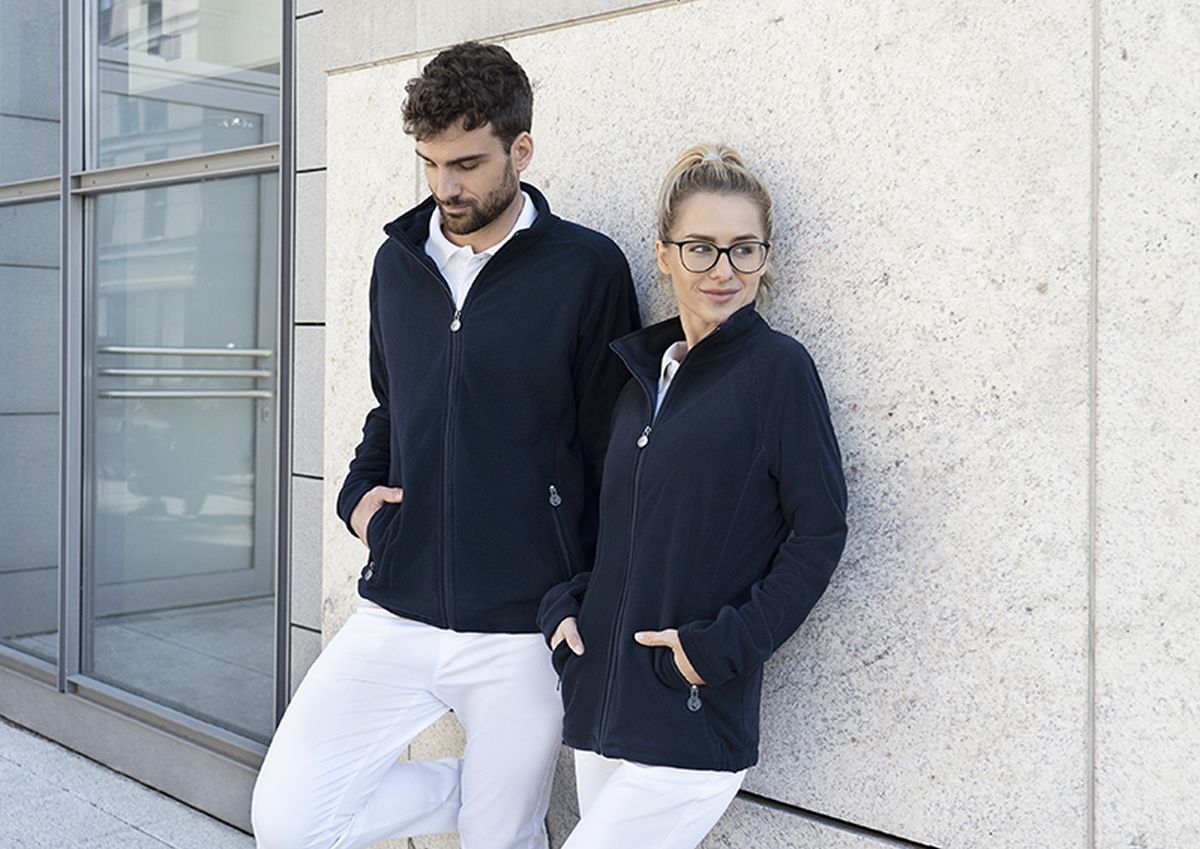 Damen Workwear Fleecejacke Warm-Up Größe XS in Marine von Karlowsky